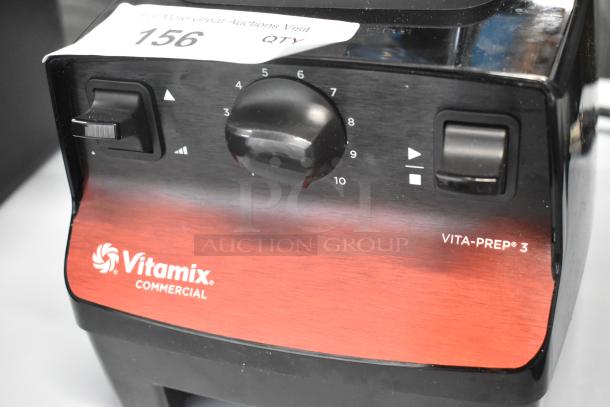 Brand new Vitamix VM0101D metal commercial countertop blender, 120V, 1 phase; minor scratches, vibrant control panel.