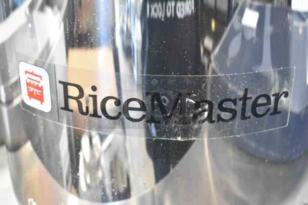 BRAND NEW 2024 Town 56919NF Rice Warmer, 92 Cup, Stainless Steel, Electric, "RiceMaster" label, minor dents.