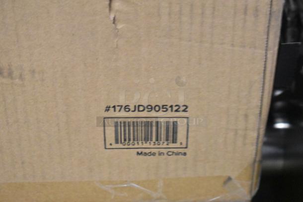 Cardboard box with label "#176JD905122," Acopa beverage dispenser, 2.1 gallons, new scratch and dent, made in China.