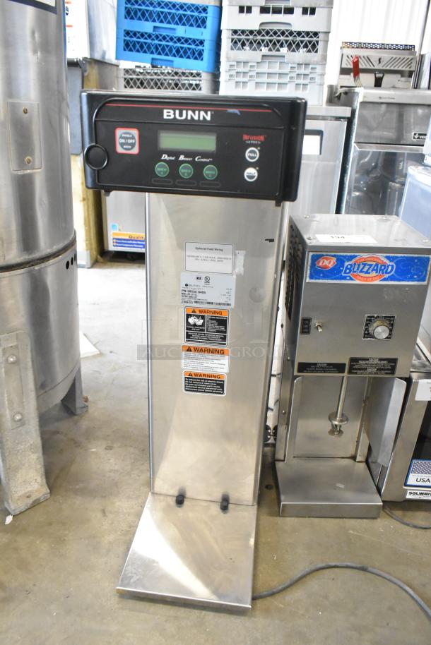 2018 Bunn ICB-DV TALL stainless steel commercial iced tea machine, 120 volts, 1 phase, with digital control panel.