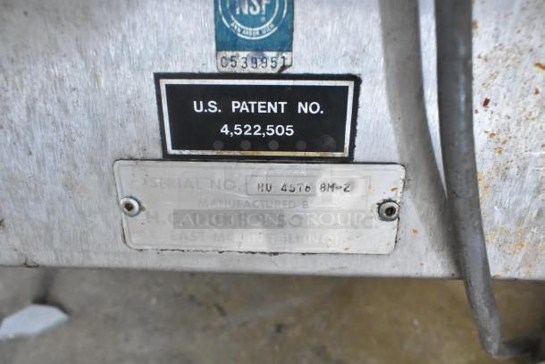 Duke stainless steel countertop frozen drink mixer, 115V, 1 phase, visible patent and serial numbers, used condition.