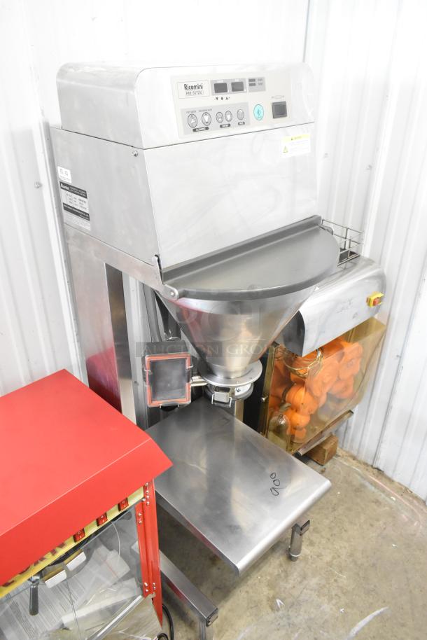 Ricemini RM-301DU stainless steel commercial rice washing machine, model visible with controls, 115V, 1 phase, floor style.