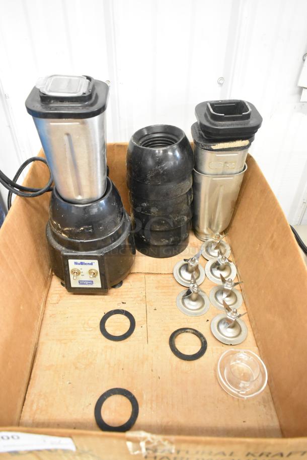 NuBlend BB180P Blender with extra blades and gaskets in a box. 115 volts, 1 phase. Used condition.