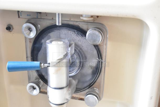 Taylor 450-12 frozen beverage machine, single flavor, 115V, countertop model, metal, visible controls, commercial use.