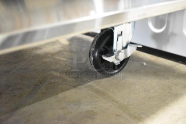 Avantco 178SS3FHC 3-door cooler caster. Stainless steel, poly-coated racks, commercial caster, 115V, 1 phase.