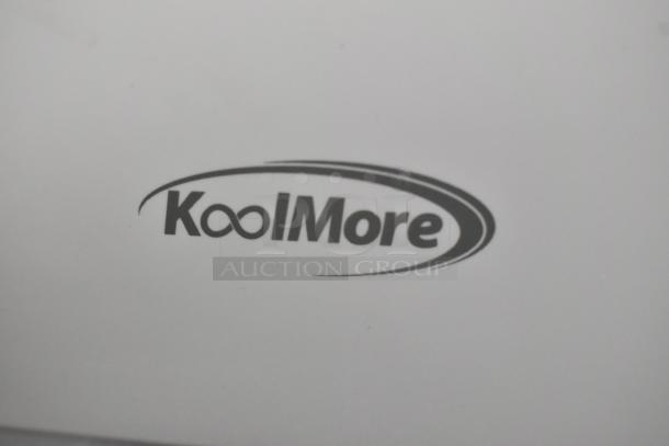 BRAND NEW KoolMore FLC-3CWH 2.7 cu. ft. washer & dryer combo, white, 120V, minor scratches/dents, logo displayed.