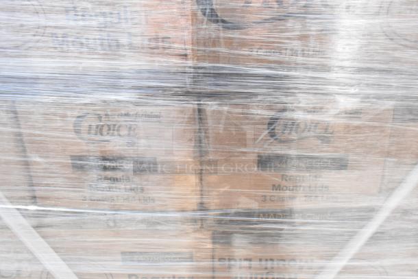 Boxes of Choice 407REGCL Regular Mouth Lids, 48/Pack, wrapped for shipping. Scratch and dent condition.