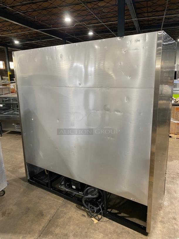 True TS-72F commercial stainless steel 3-door freezer, poly coated wire racks, 115/208-230V, 1 Phase, SN: 5111685.