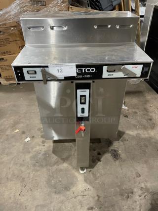 Fetco Commercial Stainless Steel Electric Powered Countertop Automatic Twin Coffee Brewer! With Hot Water Dispenser! Model: CBS-52H15 SN: 11286503A! 240V 1 Phase! On Legs! - Item #1196627