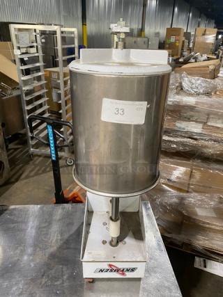 Skymsen Commercial Stainless Steel Electric Powered Handicraft Ice Cream Mixer! Model: BAK-16 SN: 000909! 110/220V! - Item #1196748