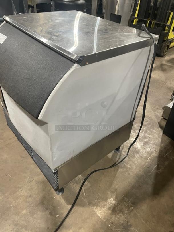 Ice-O-Matic ICEU300FA2 commercial ice maker, stainless steel, air-cooled, 115V, on legs, Energy Star certified, serial 12111280011309.