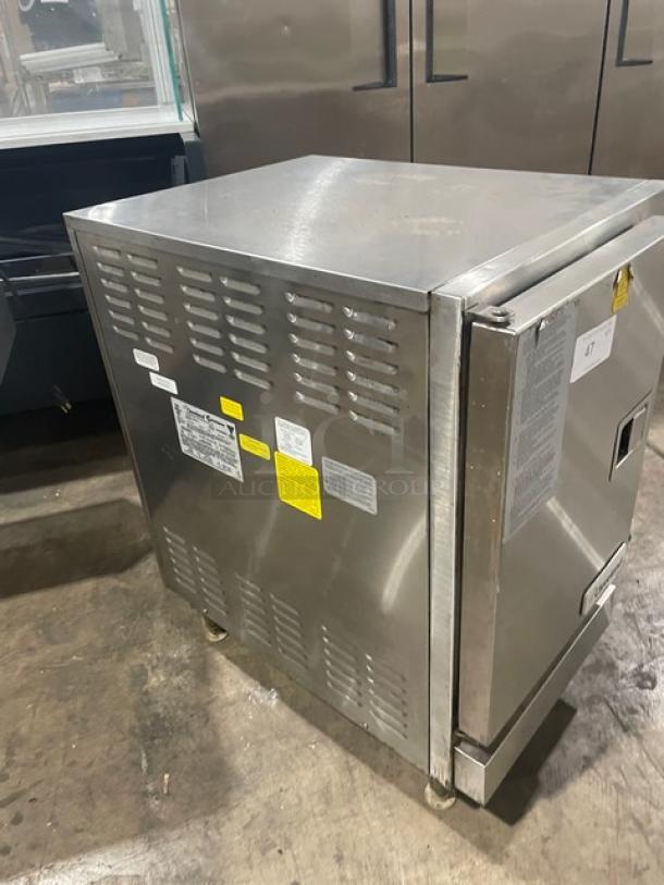 Cleveland Range SteamChef 22CGT6.1 stainless steel convection steamer, Energy Star certified, with pan rack, natural gas, 120V.