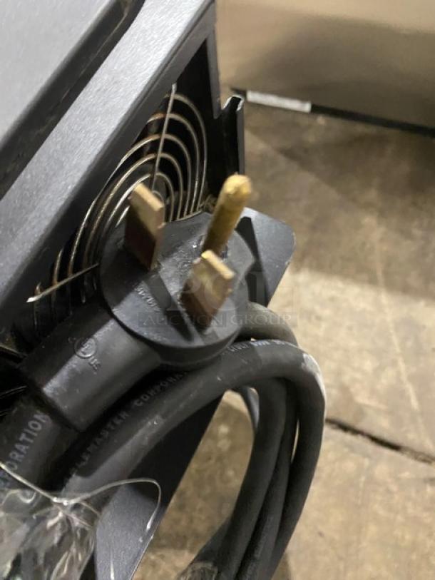 TurboChef NGO 2021 ventless Turbo Oven plug and fan detail, electric, 208/240V, countertop model in good condition.
