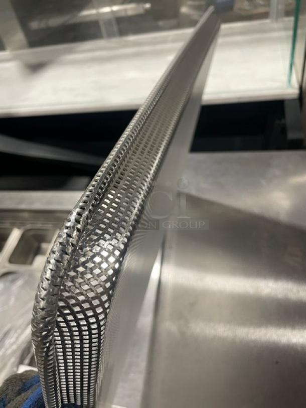 NEW Focus Foodservice aluminum mesh sheet pan, model 904692, full-size, perforated design, excellent condition.