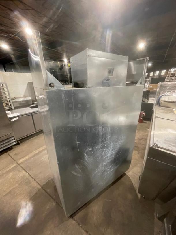 Delfield 6151XL-S stainless steel 2-door freezer, Energy Star certified, on casters, with poly coated wire racks. Model 6151XL-S.