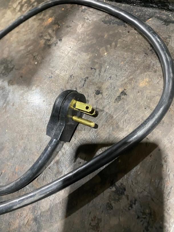 Power cord for Kool-It 163LX46FB commercial freezer, black, 115V 1 Phase, suitable for late model reach-in merchandiser.