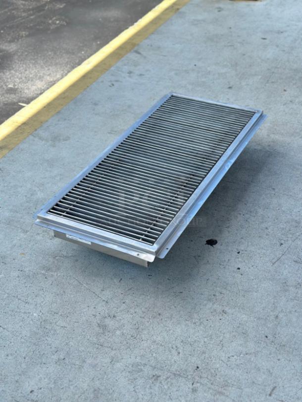 Regency 18"x42" stainless steel floor trough with grate, model 600FT1842SS. New scratch and dent condition.