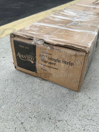 Avantco 60" Strip Warmer, model 177SW60INCPA, brand new, scratch and dent, adjustable control, 120V, 1550W, boxed.