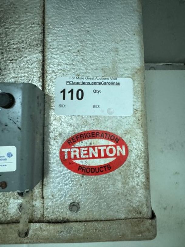 Trenton Refrigeration Unit, Model TPLP209MAS1BR6, 1 Phase, 115V, tested and working, with visible brand logo.