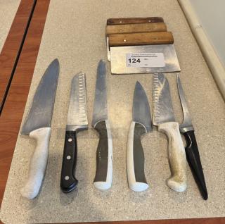 Assorted Knives and Dough Scrapers - Item #1198415