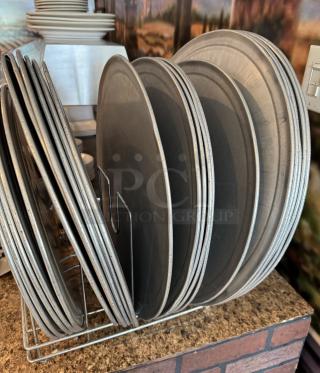 Assorted Pizza Pans and Rack - Item #1198420