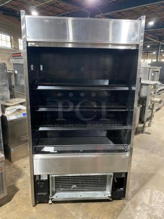 Structural Concepts Oasis B42 Commercial Stainless Steel Multi-Tier Refrigerated Merchandiser, 120V, 1 Phase, SN: 1062076 JU322912.