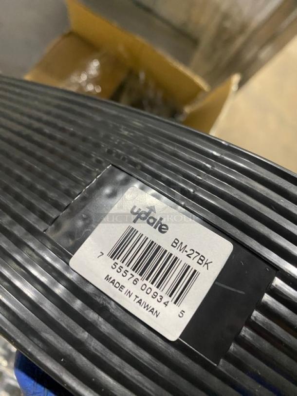 Brand new Update International BM-27BK black rubber bar mat, 27" length, Model: BM27BK, made in Taiwan.