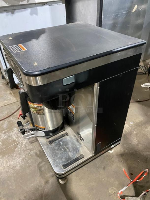 Bunn ICBTWINSH Commercial Stainless Steel Coffee Brewer, Energy Star Certified, with Hot Water Dispenser and Brew Baskets.