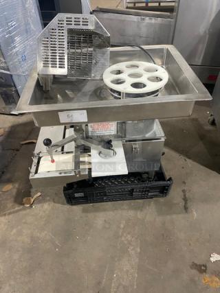 Patty-O-Matic Commercial Stainless Steel Electric Powered Countertop 75 Lb. Automatic Patty Forming Machine! Model: 300A SN: 3363! 115V 1 Phase! WORKING WHEN REMOVED! - Item #1199325