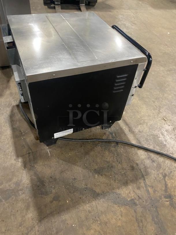 TurboChef Tornado Series NGCD6 rapid cook oven, stainless steel, electric, digital controls, on legs, used condition.
