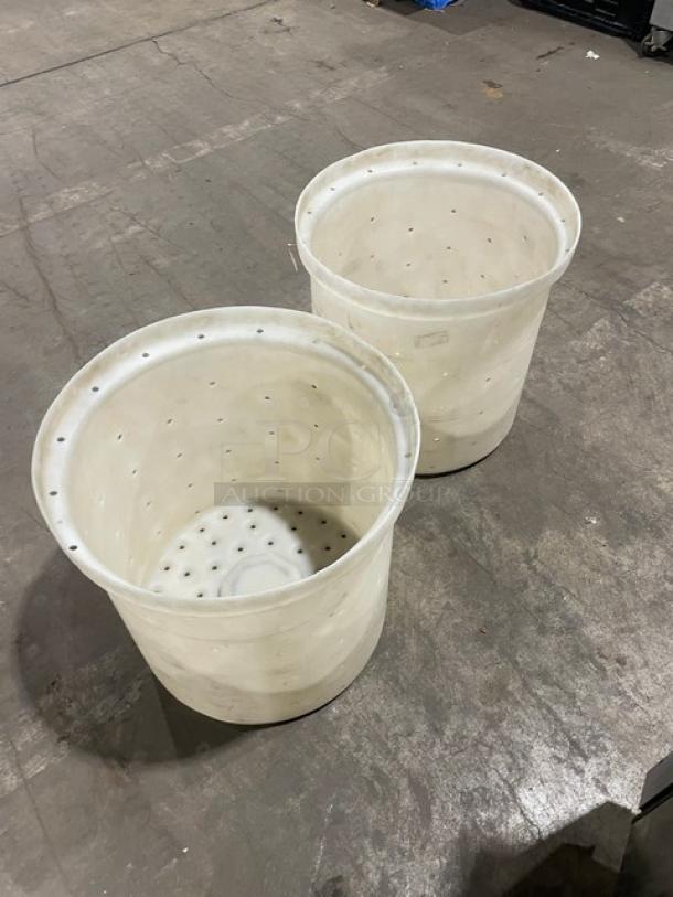 Delfield SALD-1 salad dryer baskets. Commercial stainless steel, series 2007150000753, 115V, Phase 1. Good condition.