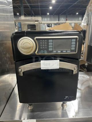 TurboChef Sota Series black electric countertop oven, Model NGO, with digital controls, 208/240V 1 Phase, on legs.