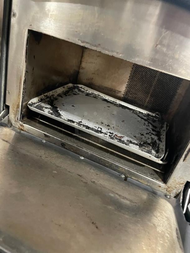 TurboChef Sota Series NGO high-speed countertop oven, used, with digital controls, on legs, 208/240V, interior view.