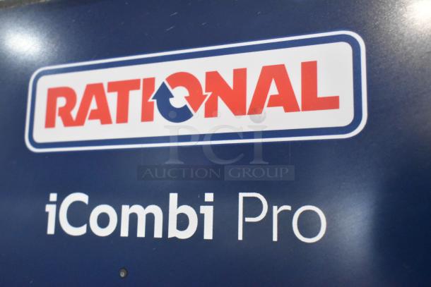 Rational iCombi Pro logo on stainless steel commercial convection oven model LM100CE.AXXXX/LM100EE.AXXXX.