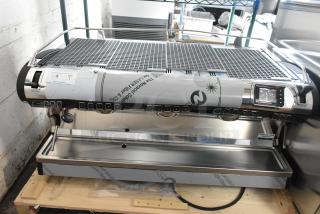 Brand New Nuova Simonelli 238AUWV3 Aurelia Wave 3 Group Espresso Machine, stainless steel, 4 portafilters, 2 steam wands.