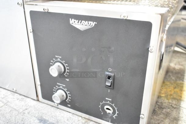 BRAND NEW Vollrath JPO18 ventless conveyor oven, 68" wide, 18" belt, dual heat controls, left-to-right operation.