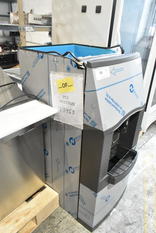 Brand new Manitowoc SPA162-161 hotel ice dispenser, 120 lb. capacity, touchless. Scratch and dent condition, 115V, 1 phase.