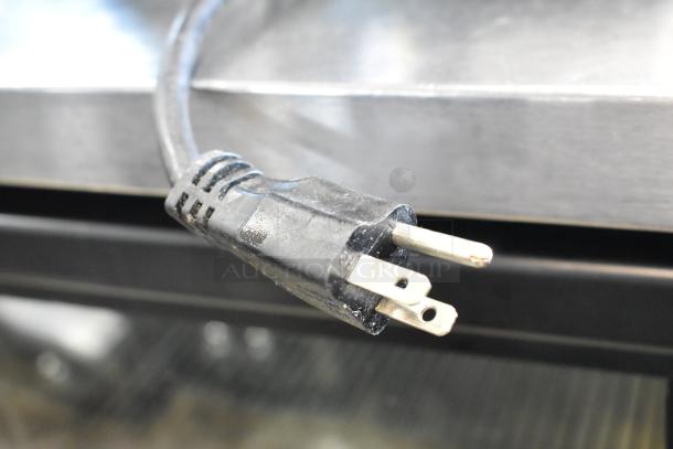 Manitowoc UY09190A-161B stainless steel commercial ice machine power plug. 115 Volts, 1 Phase.