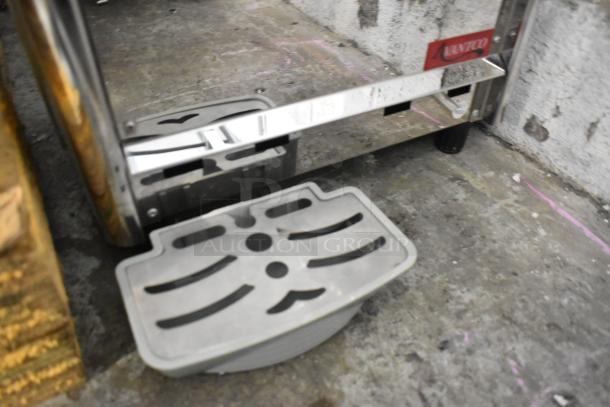 Avantco 177RDM32 commercial beverage machine, missing drip tray, 2 hopper, metal, 120V, 1 Phase, visible branding.