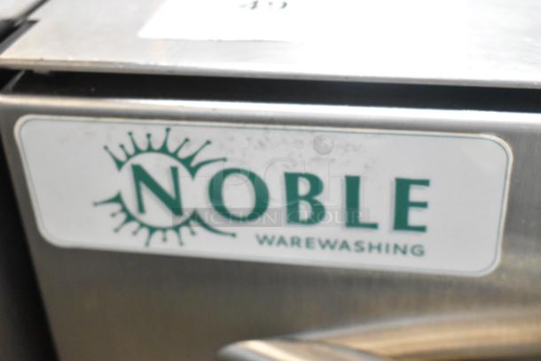2018 Noble Wareforce UH30-E stainless steel undercounter dishwasher, 208/230V, 1 phase, brand label visible.
