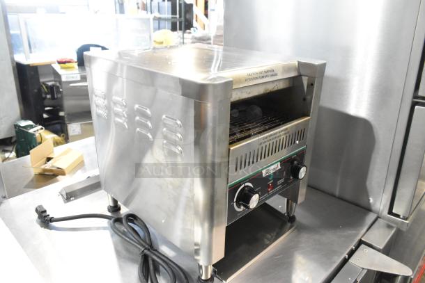 Winco Spectrum ECT-300 stainless steel countertop conveyor toaster oven in original box, 120V, 1 Phase, excellent condition.