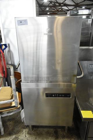 2016 Fagor COP-174W commercial pass-through dishwasher, stainless steel, 208-240V, 3-phase, good condition.