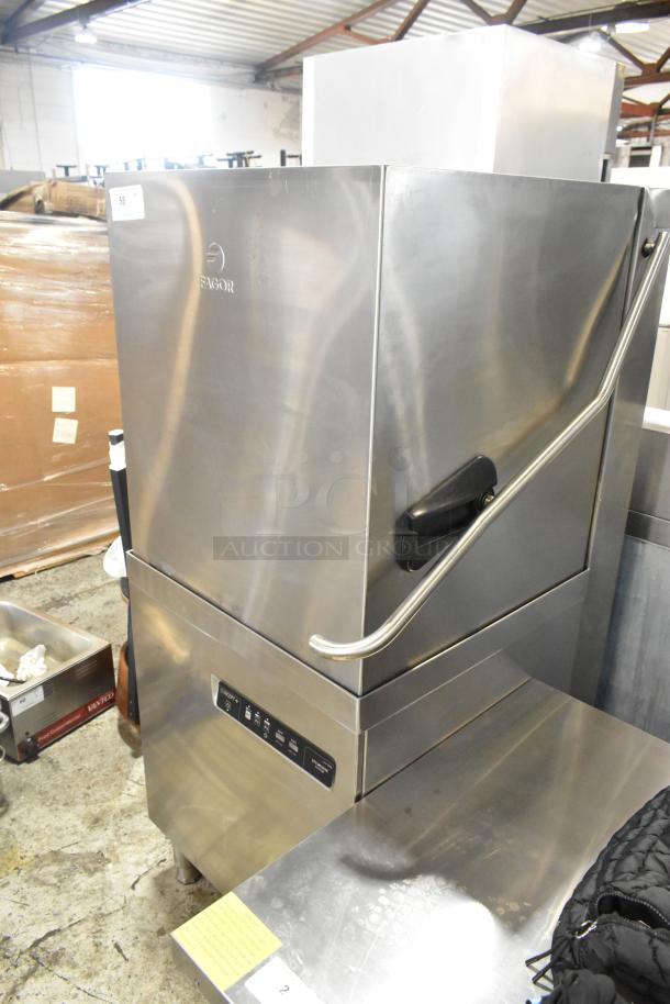 2016 Fagor COP-174W stainless steel commercial pass-through dishwasher. 208-240V, 3 phase. Good condition with visible controls.