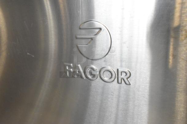 2016 Fagor COP-174W stainless steel commercial dishwasher, embossed logo, 208-240 volts, 3 phase.