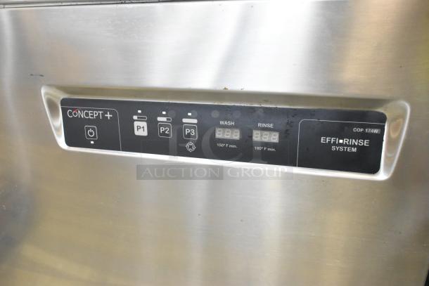 2016 Fagor COP-174W stainless steel commercial dishwasher control panel. Model COP-174W, features Effi-Rinse system.