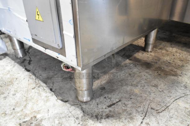 2016 Fagor COP-174W stainless steel commercial dishwasher, 208-240V, 3 phase, showing sturdy legs and exterior condition.