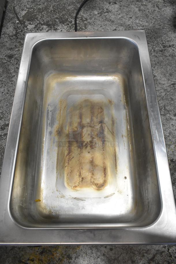 2023 Avantco 177W50CKR stainless steel countertop food warmer, used, visible wear, 120 volts, 1 phase.