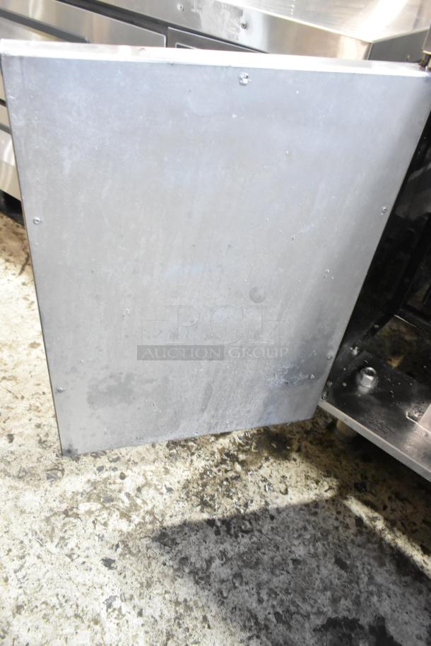Asber stainless steel commercial deep fat fryer, floor style; visible used condition.