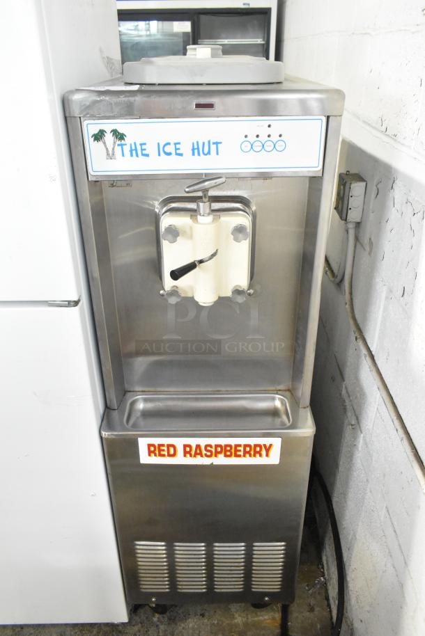 Taylor 441-33 stainless steel soft serve ice cream machine, single flavor, water-cooled, on casters, commercial use.