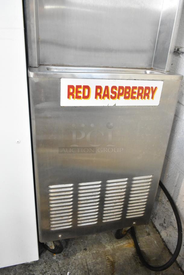 Taylor 441-33 stainless steel soft serve ice cream machine, single flavor, water-cooled, on casters, 208-230V, 3-phase.